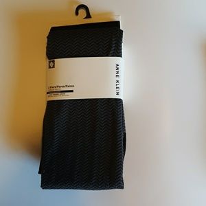 Anne Klein 2 pairs opaque tights NWT